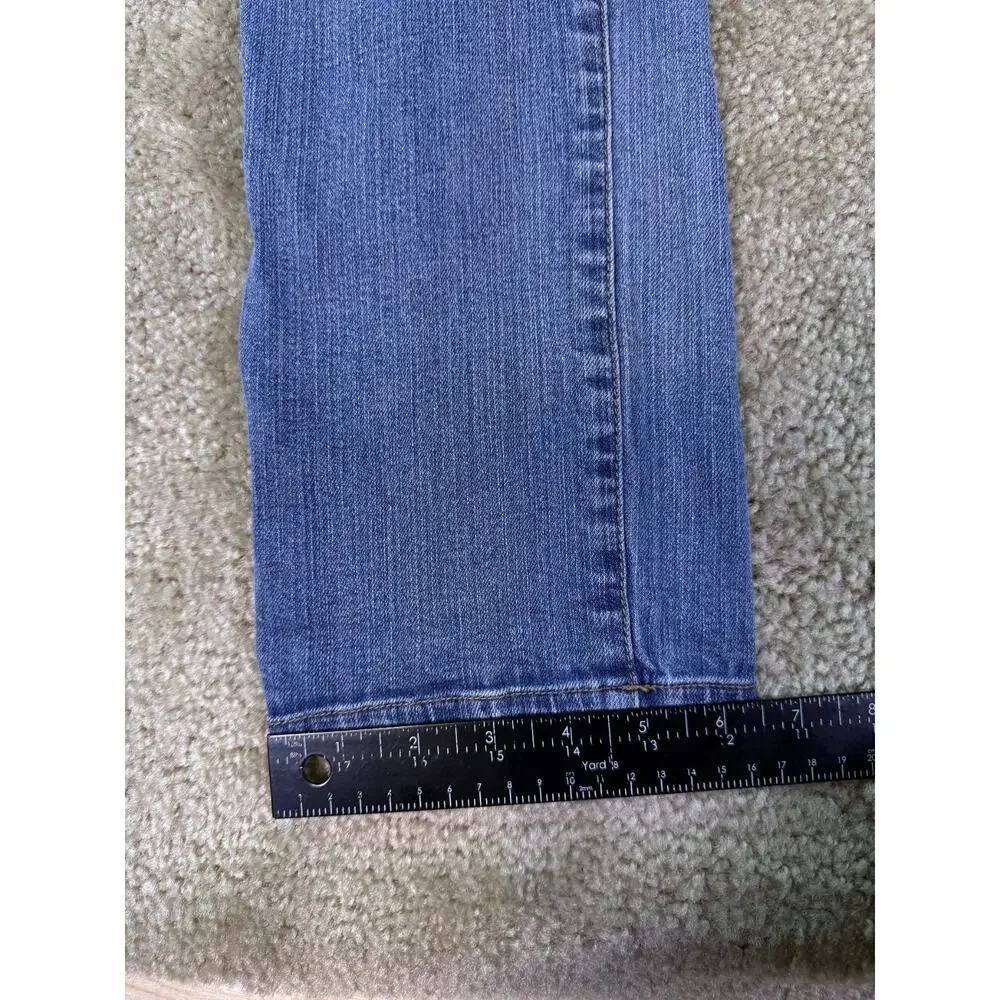 RWH Mens Size 30 Blue Stretch Pocket Mid Rise Straight Jeans 30x33 D993
